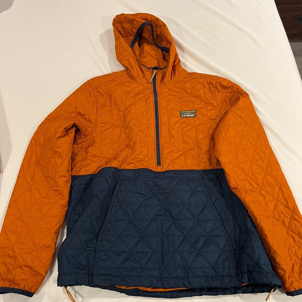 LL Bean 1/4 zip color block jacket Large Tall